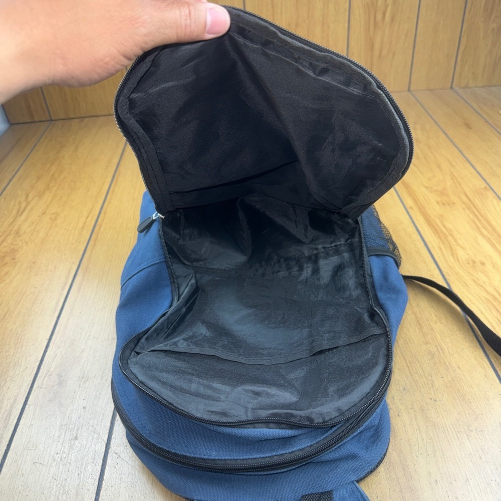 Disney Cast Member Teamwork Makes The Dream Work Canvas Backpack Blue Brown - Picture 11 of 13